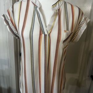 Sweet Wanderer Multicolor Striped Blouse